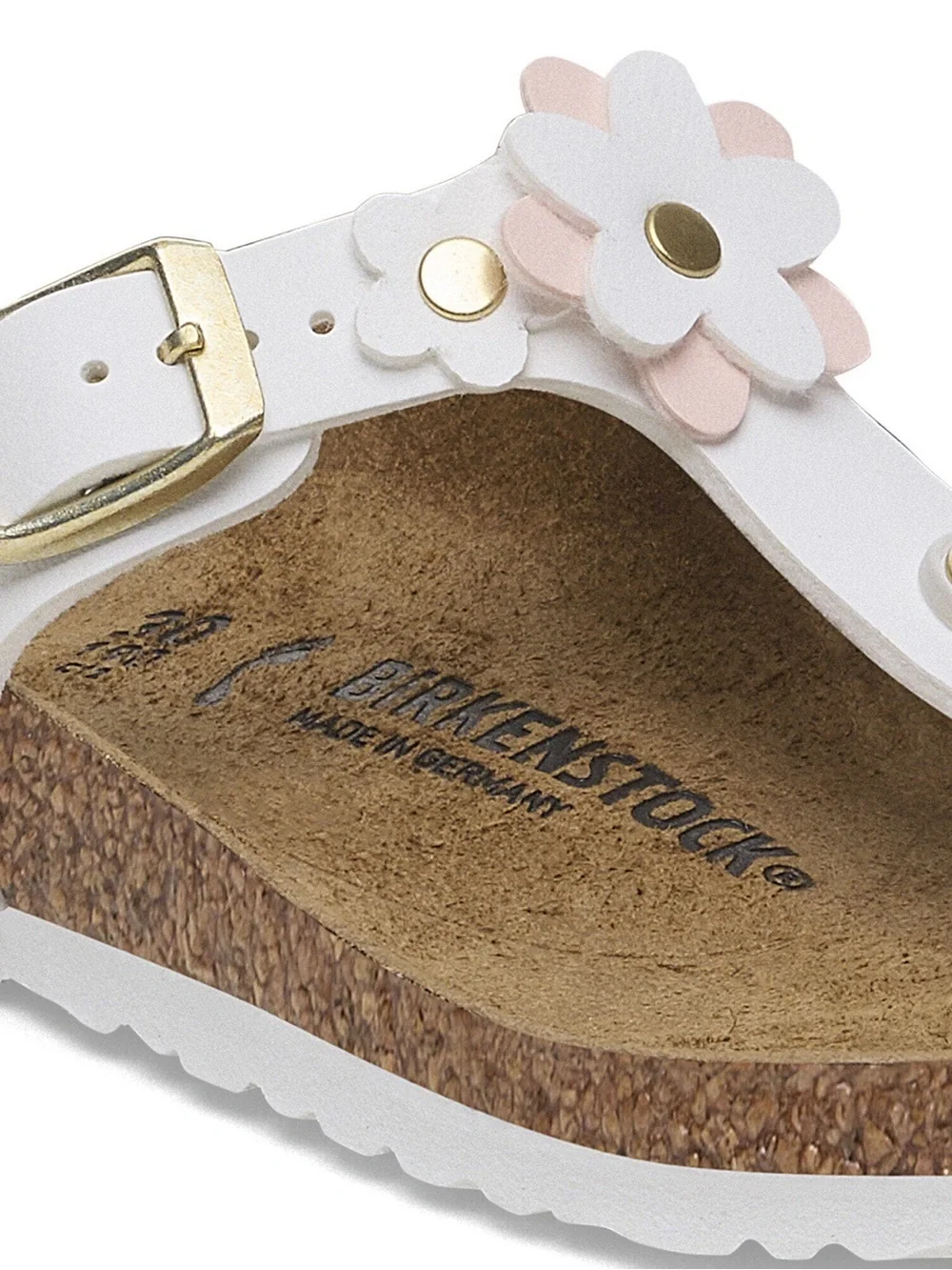 Birkenstock Gizeh Flowers Kids with Pink Floral Accent